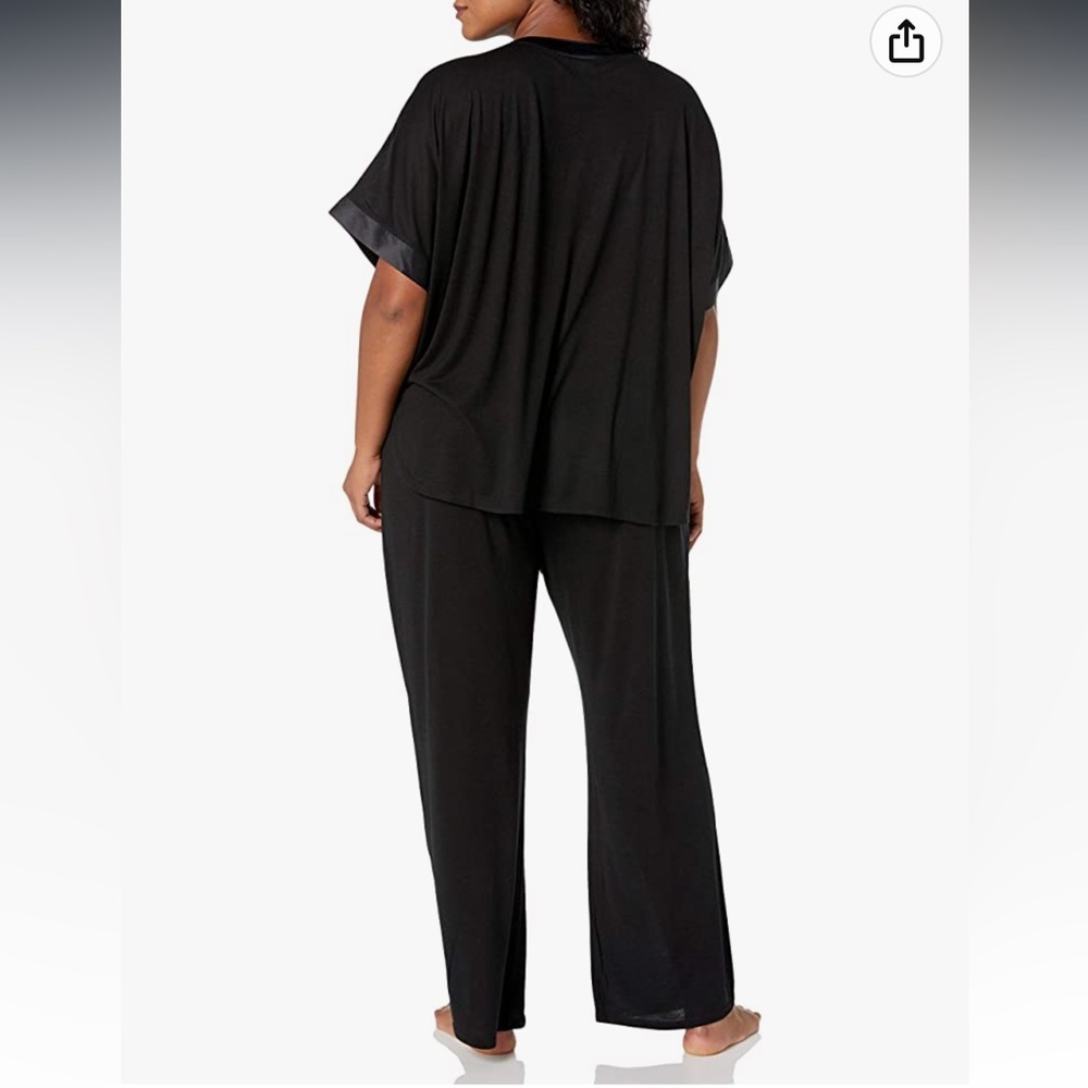 NEW NATORI CONGO DOLMAN KIMONO BLACK 2PC PJ SET - Picture 2 of 14